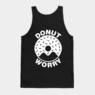 Donut Worry - White Tank Top